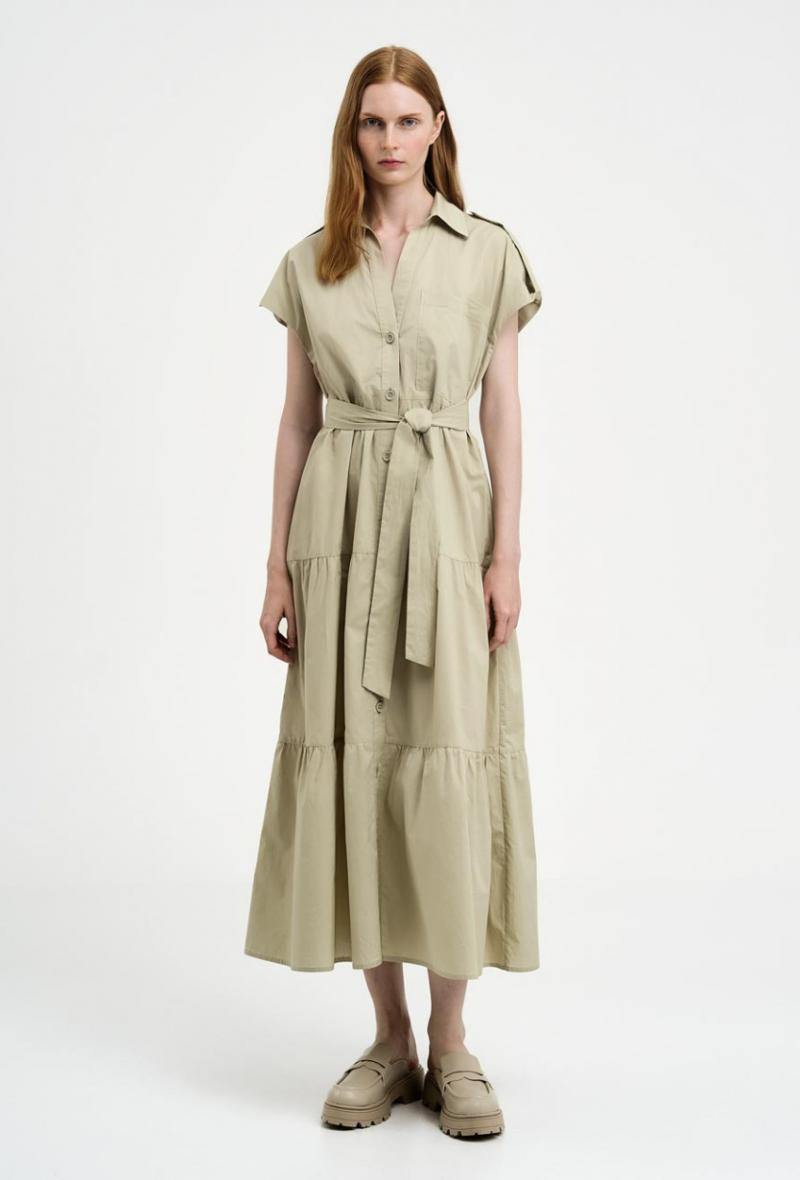 Shirt dress with belt Beige<br />(<strong>Access fashion</strong>)
